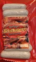 Suhkru kogus sees Geflügel Bratwurst Mini