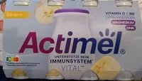 入っている砂糖の量 Actimel Banane