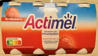Cantidad de azúcar en Actimel erdbeere