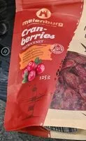 含糖量 Cranberries getrocknet
