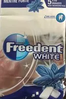 Sokerin määrä sisällä Freedent white menthe forte
