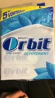 Sokerin määrä sisällä Wrigley's orbit peppermint