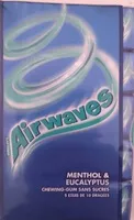 Sokerin määrä sisällä Airwaves Menthe Eucalyptus