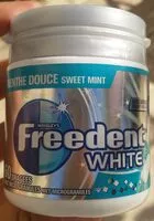 Quantité de sucre dans Freedent white menthe douce