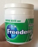 Quantité de sucre dans Freedent menthe verte