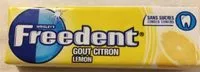 Sucre et nutriments contenus dans Freedent citron lemon