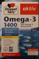 含糖量 Omega-3 1400 mit Omega-3 Konzentrat