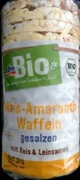 Zuckermenge drin Mais-Amaranth-Waffeln gesalzen mit Reis & Leinsamen