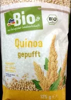 Amount of sugar in Quinoa gepufft