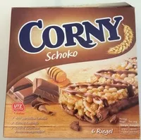 Zuckermenge drin Corny Schoko