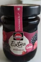 入っている砂糖の量 Konfitüre Wildbeeren Gelee Marmelade