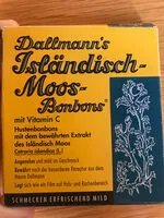 含糖量 Isländisch Moos-bonbons