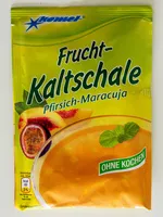 Suhkru kogus sees Frucht Kaltschale Pfirsich Maracuja