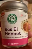 Jumlah gula yang masuk Ras El Hanout