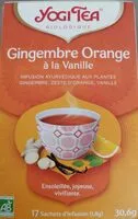 İçindeki şeker miktarı Infusion gingembre orange à la vanille