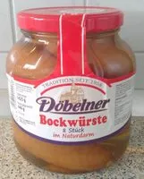 Sokerin määrä sisällä Bockwurst im Glas