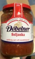 Sokerin määrä sisällä Döbelner soljanka