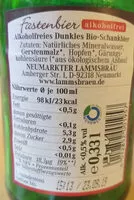 Zucker und Nährstoffe drin Fastenbier