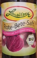 Zuckermenge drin Rote-Bete-Saft