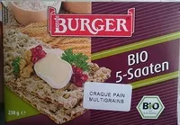 Sucre et nutriments contenus dans Burger