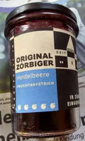 चीनी की मात्रा Original Zörbiger Heidelbeere