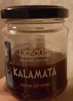 Amount of sugar in Kalamata Oliven mit Stein