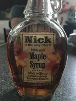 Sokerin määrä sisällä Nick Maple-sirup
