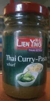 入っている砂糖の量 Curry Paste grün