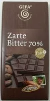 Amount of sugar in Zarte Bitter 70%