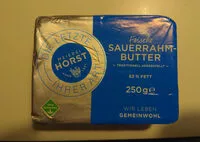 Zuckermenge drin Frische Sauerrahmbutter