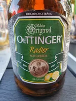 Suhkru kogus sees Oettinger Radler naturtrüb