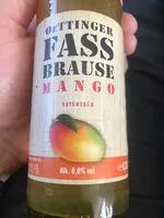 Suhkru kogus sees Fassbrause Mango