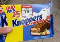 Quantité de sucre dans Knoppers NussRiegel