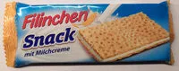 Zuckermenge drin Filinchen Snack mit Milchcreme