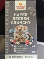 Jumlah gula yang masuk Hafer Beeren Crunchy