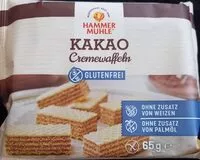चीनी की मात्रा Cremewaffeln Cakao