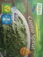 Zuckermenge drin Creme Spinat vegan