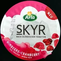 Количество сахара в Skyr Himbeere-Cranberry