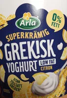 Cantidad de azúcar en Grekisk yoghurt citron 0%
