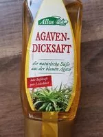 Cantidad de azúcar en Allos Agavendicksaft, Spenderflasche, 250 ML Flasche