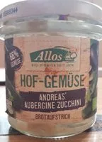 चीनी की मात्रा Hof-Gemüse Aubergine Zucchini