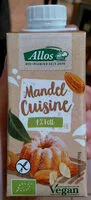 Almond based creams for cooking