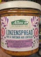 Jumlah gula yang masuk Pâte à tartiner aux lentilles béluga - vinaigre balsamique