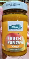 Zuckermenge drin Fruchtig pur 75% Mango