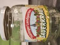 Sokerin määrä sisällä Sauerkraut