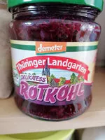 Sokerin määrä sisällä Thüringer Landgarten Rotkohl