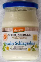 入っている砂糖の量 Frische Schlagsahne