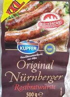 Zuckermenge drin Nürnberger Rostbratwurst