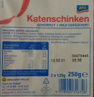 Amount of sugar in Kartenschinken