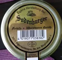 Zuckermenge drin Leberwurst